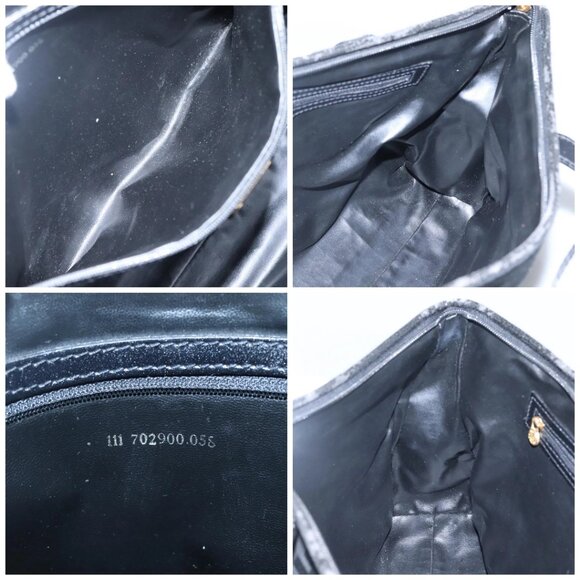 FENDI Zucca Canvas Tote Bag Gold Black Auth - Picture 14 of 15